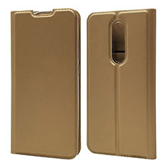 Handytasche Stand Schutzhülle Flip Leder Hülle T12 für Xiaomi Mi 9T Pro Gold