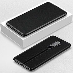 Handytasche Stand Schutzhülle Flip Leder Hülle T12 für Xiaomi Redmi Note 8 Pro Schwarz