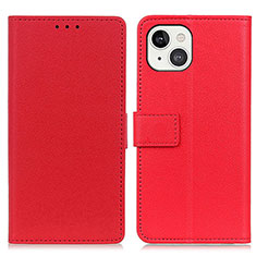 Handytasche Stand Schutzhülle Flip Leder Hülle T14 für Apple iPhone 13 Mini Rot