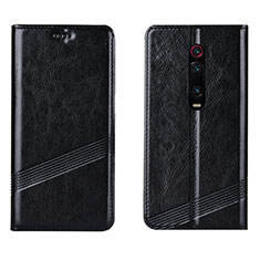 Handytasche Stand Schutzhülle Flip Leder Hülle T14 für Xiaomi Redmi K20 Pro Schwarz