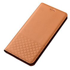 Handytasche Stand Schutzhülle Flip Leder Hülle T14 für Xiaomi Redmi Note 8 (2021) Orange