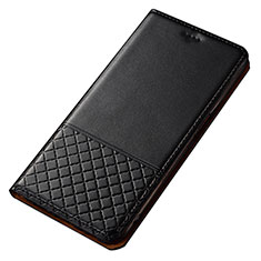Handytasche Stand Schutzhülle Flip Leder Hülle T14 für Xiaomi Redmi Note 8 Schwarz