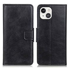 Handytasche Stand Schutzhülle Flip Leder Hülle T17 für Apple iPhone 13 Schwarz