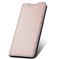 Handytasche Stand Schutzhülle Flip Leder Hülle T17 für Xiaomi Redmi Note 8 (2021) Rosegold