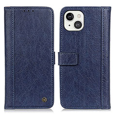 Handytasche Stand Schutzhülle Flip Leder Hülle T18 für Apple iPhone 13 Mini Blau