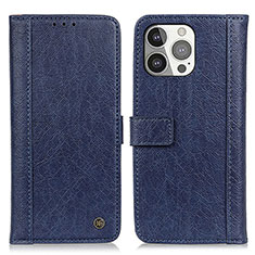 Handytasche Stand Schutzhülle Flip Leder Hülle T18 für Apple iPhone 13 Pro Blau