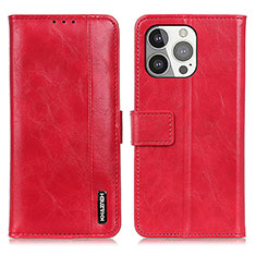 Handytasche Stand Schutzhülle Flip Leder Hülle T20 für Apple iPhone 14 Pro Rot