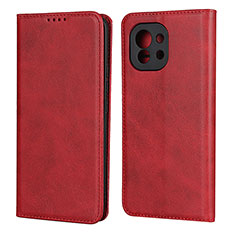 Handytasche Stand Schutzhülle Flip Leder Hülle T20 für Xiaomi Mi 11 Lite 4G Rot