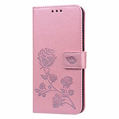 Handytasche Stand Schutzhülle Flip Leder Hülle T21 für Huawei P40 Rosa