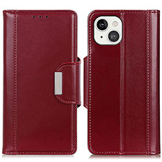 Handytasche Stand Schutzhülle Flip Leder Hülle T22 für Apple iPhone 13 Mini Rot