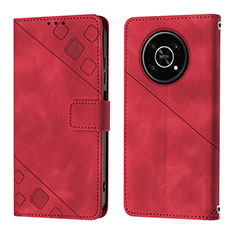 Handytasche Stand Schutzhülle Flip Leder Hülle Y01B für Huawei Honor Magic4 Lite 5G Rot