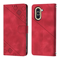 Handytasche Stand Schutzhülle Flip Leder Hülle Y01B für Huawei Nova 10 Rot