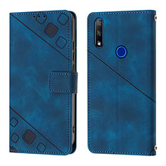 Handytasche Stand Schutzhülle Flip Leder Hülle Y01B für Huawei P Smart Z (2019) Blau