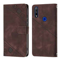 Handytasche Stand Schutzhülle Flip Leder Hülle Y01B für Huawei P Smart Z (2019) Braun