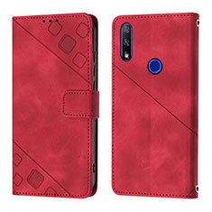 Handytasche Stand Schutzhülle Flip Leder Hülle Y01B für Huawei Y9 Prime (2019) Rot