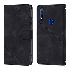 Handytasche Stand Schutzhülle Flip Leder Hülle Y01B für Huawei Y9 Prime (2019) Schwarz