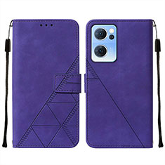 Handytasche Stand Schutzhülle Flip Leder Hülle Y01B für OnePlus Nord CE 2 5G Violett