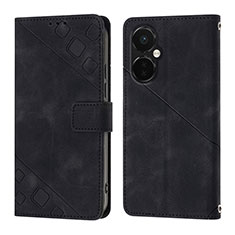 Handytasche Stand Schutzhülle Flip Leder Hülle Y01B für OnePlus Nord CE 3 5G Schwarz