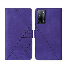 Handytasche Stand Schutzhülle Flip Leder Hülle Y01B für Oppo A55 5G Violett