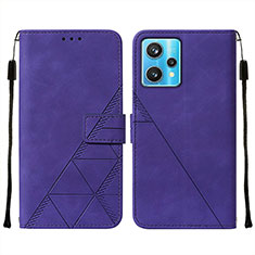 Handytasche Stand Schutzhülle Flip Leder Hülle Y01B für Realme 9 Pro+ Plus 5G Violett