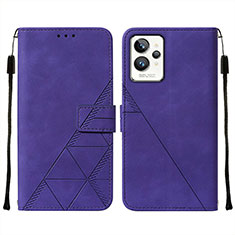 Handytasche Stand Schutzhülle Flip Leder Hülle Y01B für Realme GT2 Pro 5G Violett