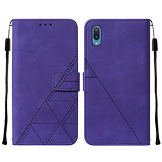 Handytasche Stand Schutzhülle Flip Leder Hülle Y01B für Samsung Galaxy A02 Violett