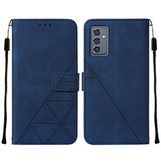 Handytasche Stand Schutzhülle Flip Leder Hülle Y01B für Samsung Galaxy A05s Blau