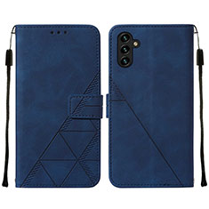 Handytasche Stand Schutzhülle Flip Leder Hülle Y01B für Samsung Galaxy A13 5G Blau