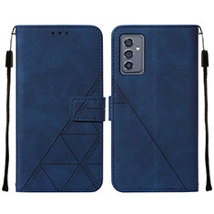 Handytasche Stand Schutzhülle Flip Leder Hülle Y01B für Samsung Galaxy A15 4G Blau