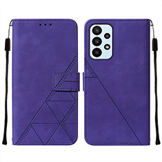 Handytasche Stand Schutzhülle Flip Leder Hülle Y01B für Samsung Galaxy A23 5G Violett
