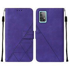 Handytasche Stand Schutzhülle Flip Leder Hülle Y01B für Samsung Galaxy A52 4G Violett