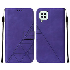 Handytasche Stand Schutzhülle Flip Leder Hülle Y01B für Samsung Galaxy M32 4G Violett