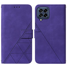 Handytasche Stand Schutzhülle Flip Leder Hülle Y01B für Samsung Galaxy M33 5G Violett