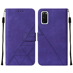 Handytasche Stand Schutzhülle Flip Leder Hülle Y01B für Samsung Galaxy S20 Violett