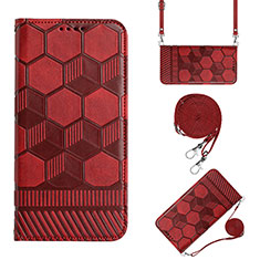 Handytasche Stand Schutzhülle Flip Leder Hülle Y01B für Xiaomi Poco M4 5G Rot