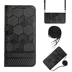 Handytasche Stand Schutzhülle Flip Leder Hülle Y01B für Xiaomi Redmi 9C Schwarz