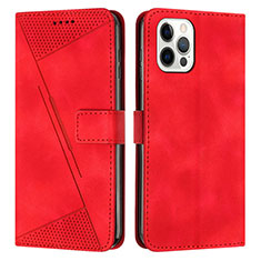 Handytasche Stand Schutzhülle Flip Leder Hülle Y01X für Apple iPhone 14 Pro Max Rot