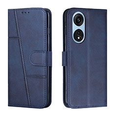 Handytasche Stand Schutzhülle Flip Leder Hülle Y01X für Huawei Honor X5 Plus Blau