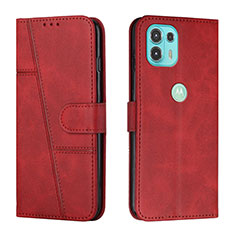 Handytasche Stand Schutzhülle Flip Leder Hülle Y01X für Motorola Moto Edge 20 Lite 5G Rot