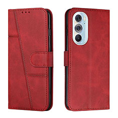 Handytasche Stand Schutzhülle Flip Leder Hülle Y01X für Motorola Moto Edge Plus (2022) 5G Rot