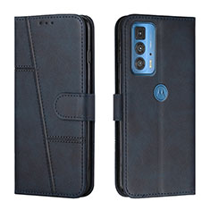 Handytasche Stand Schutzhülle Flip Leder Hülle Y01X für Motorola Moto Edge S Pro 5G Blau