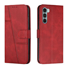 Handytasche Stand Schutzhülle Flip Leder Hülle Y01X für Motorola Moto Edge S30 5G Rot