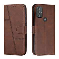 Handytasche Stand Schutzhülle Flip Leder Hülle Y01X für Motorola Moto G Play (2023) Braun