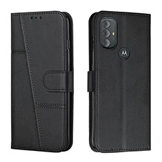 Handytasche Stand Schutzhülle Flip Leder Hülle Y01X für Motorola Moto G Play (2023) Schwarz