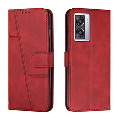 Handytasche Stand Schutzhülle Flip Leder Hülle Y01X für Oppo A56S 5G Rot