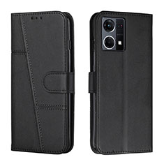 Handytasche Stand Schutzhülle Flip Leder Hülle Y01X für Oppo F21 Pro 4G Schwarz