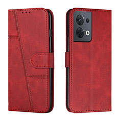 Handytasche Stand Schutzhülle Flip Leder Hülle Y01X für Oppo Reno8 5G Rot