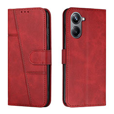 Handytasche Stand Schutzhülle Flip Leder Hülle Y01X für Realme 10 4G Rot