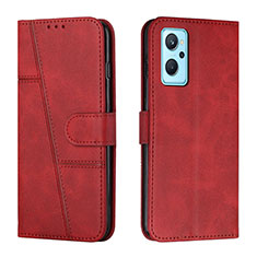 Handytasche Stand Schutzhülle Flip Leder Hülle Y01X für Realme 10T 5G Rot