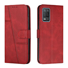 Handytasche Stand Schutzhülle Flip Leder Hülle Y01X für Realme 8s 5G Rot